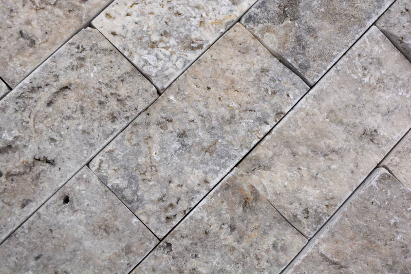 Grau Brick Splitface Mosaikfliesen