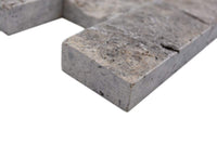 Grau Brick Splitface Mosaikfliesen Travertin