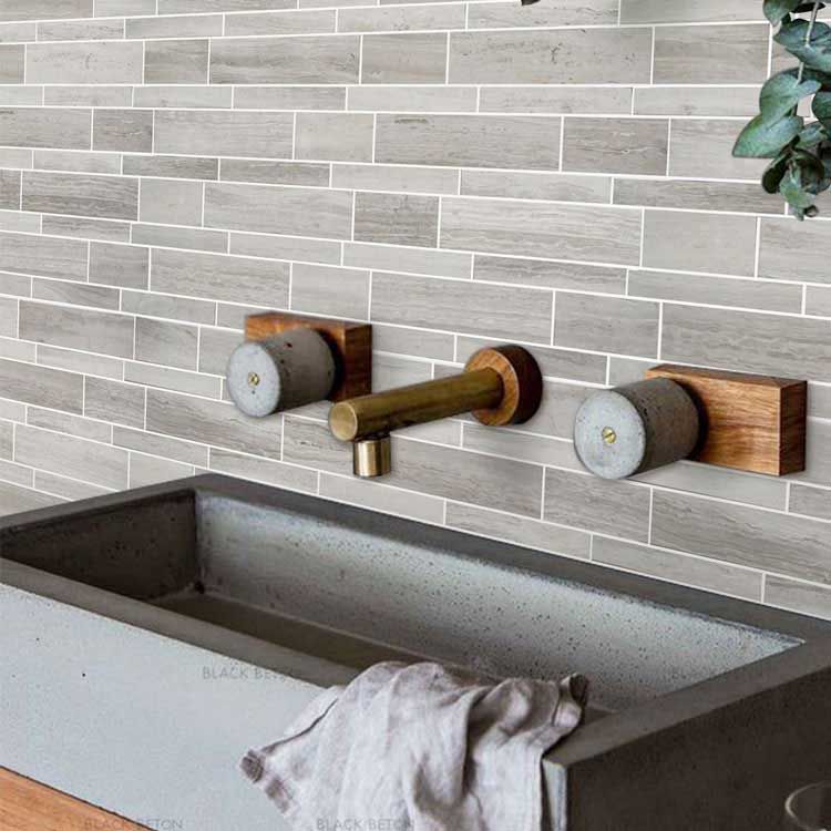 Grau Carrara Marmor Stein Mix Mosaik Fliesen