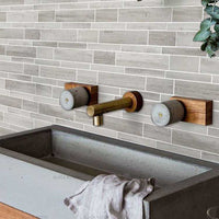 Grau Carrara Marmor Stein Mix Mosaik Fliesen