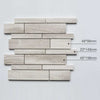 Grau Carrara Marmor Stein Mix Mosaik Fliesen
