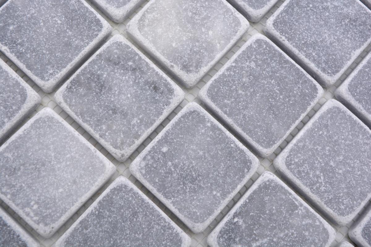 Grau Marmor Quadrat Naturstein Mosaikfliesen Wand und Boden Fliesen