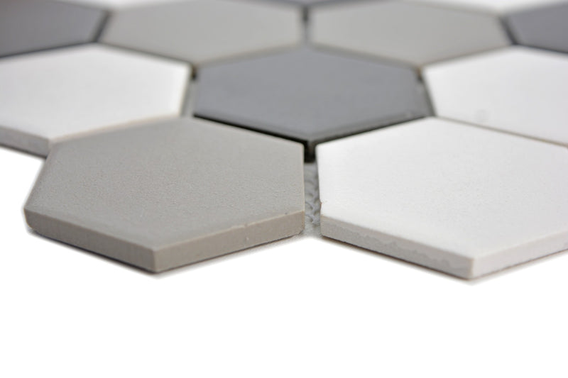 Grau Hexagon Anti-Rutsch Mosaikfliesen - Online Kaufen Schweiz
