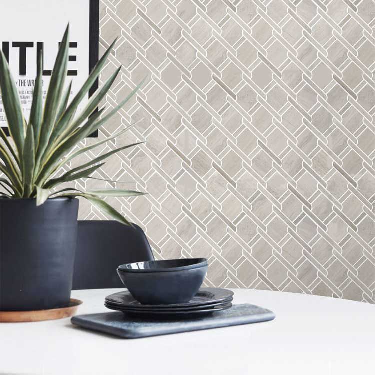 Marmor Grau Mosaik Fliese