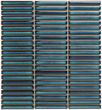 Hawaii Blau KitKat Mini Glanz Porzellan Mosaikfliese