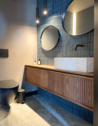 Hawaii Blau KitKat Mini Glanz Porzellan Mosaikfliese Bad Rückwandfliese Innendesign