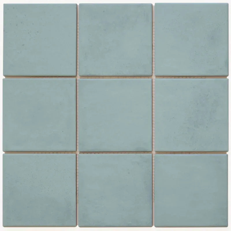 Hell Blau Matt Quadrat Porzellan Mosaikfliese R10