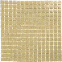 Hell Braun Körnig Quadrat Glas Mosaik Fliese