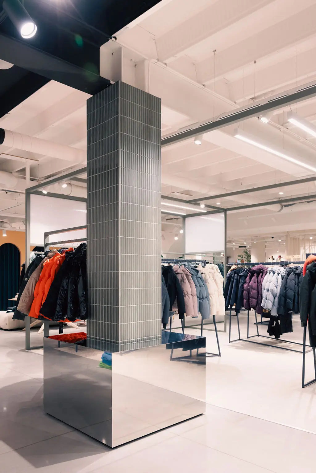 Hell Grau Glanz Kit Kat Porzellan Mosaikfliese Shop Innen Design