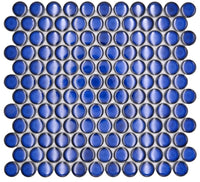 Herz des Ozeans Blau Mosaikfliesen