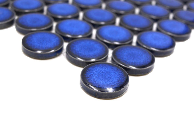 Blau Knopf Mosaikfliesen