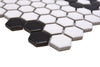 Hexagon Schwarz Weiss Mosaikfliesen