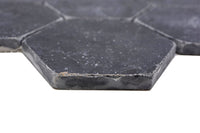 Hexagon Marmor Matt Schwarz Nero Mosaikfliese Anthrazit Schnelle Lieferung