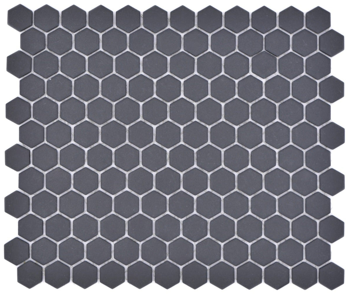 Hexagon Schwarz Anti Rutsch Mosaik Fliese