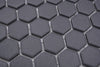 Hexagon Schwarz Anti Rutsch Mosaik Fliese