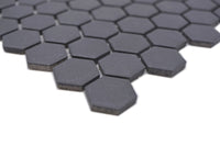 Hexagon Schwarz Anti Rutsch Mosaik Fliese