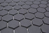 Hexagon Schwarz Anti Rutsch Mosaik Fliese