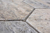 Hexagon Travertin Matt Grau Mosaikfliesen Naturstein Fliesen Schweiz