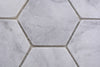 Hexagon Travertin Weiss Carrara Mosaikfliese
