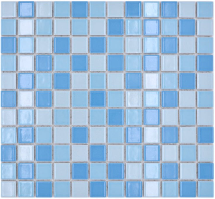 Himmel Blau Mix Glanz Mosaik Fliese