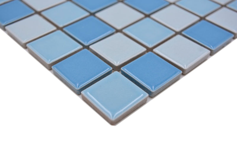 Himmel Blau Mix Glanz Mosaik Fliese