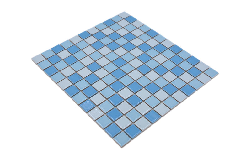 Himmel Blau Mix Glanz Mosaik Fliese
