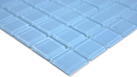 Himmelblau Crystal Mosaikfliese Pool Glänzend