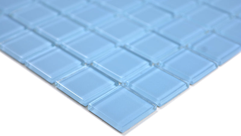 Himmelblau Crystal Mosaikfliese Pool Glänzend