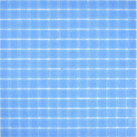 Himmelblau Glasmosaik Matte 20x20 mm