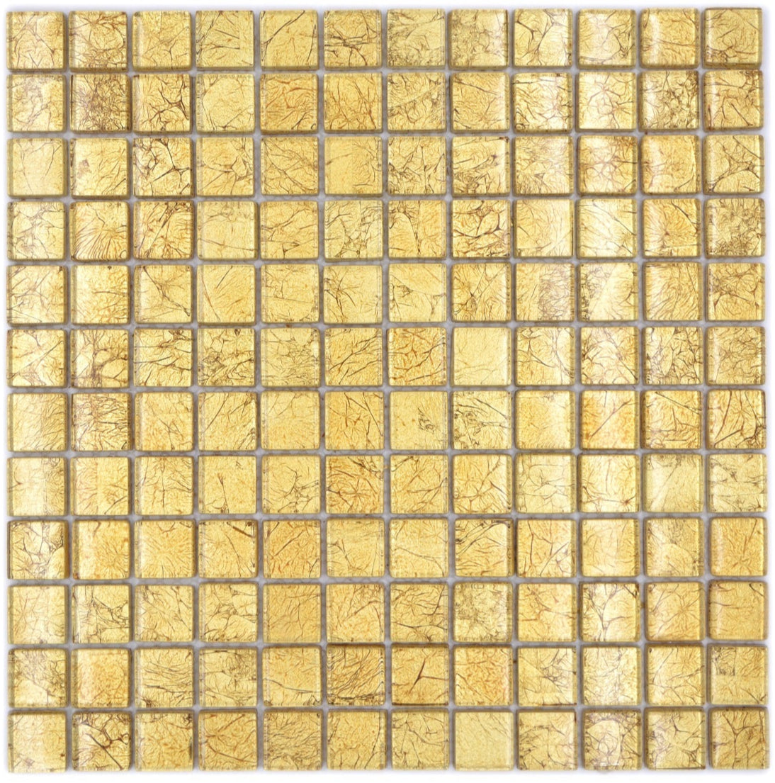 Honig Gold Glasmosaik Fliese - 8 mm