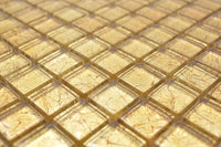 Gold Glasmosaik Fliese - 8 mm Ecke