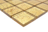 Gold Glasmosaik Fliese 48 x 48 mm Ecke