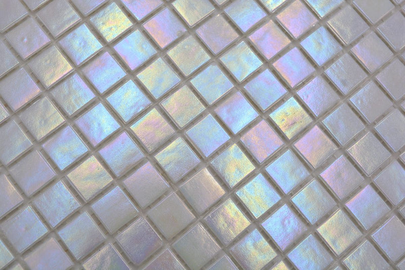 Iris Pearl Mosaikfliese Glas Plättli