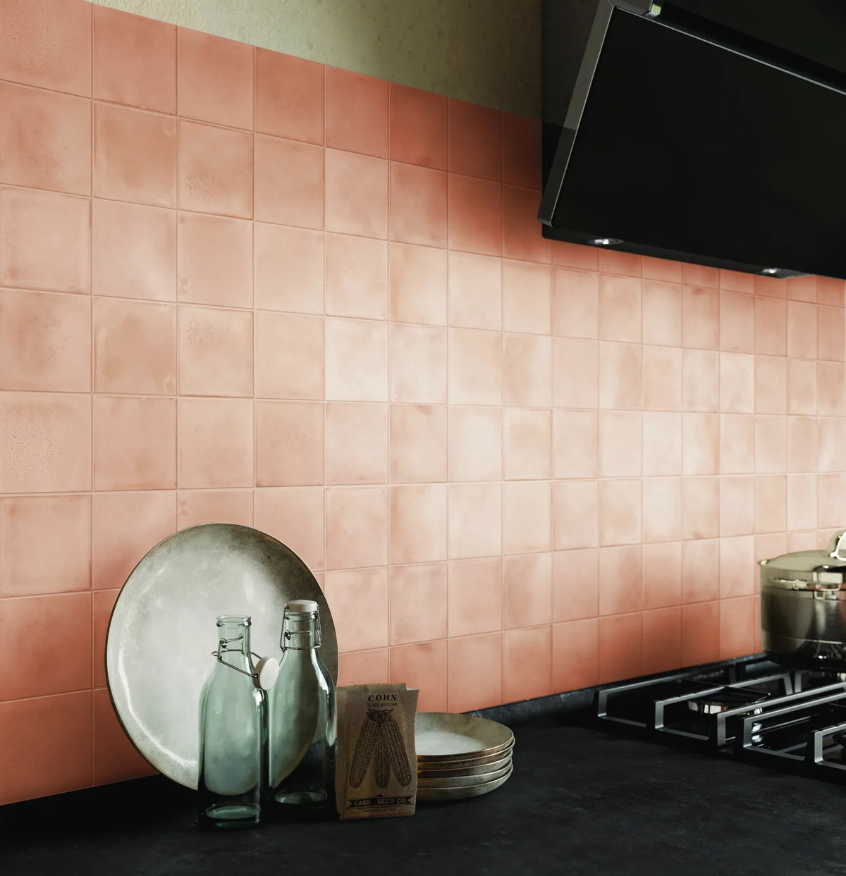 Cotto Rot Glanz Quadrat Porzellan Mosaikfliese