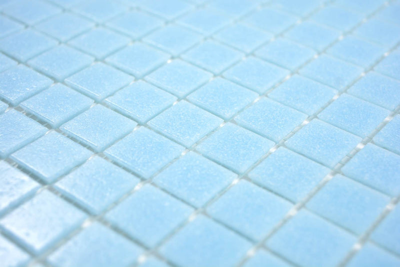 Karibikblau Glas Mosaik für Wand und Boden Plättli