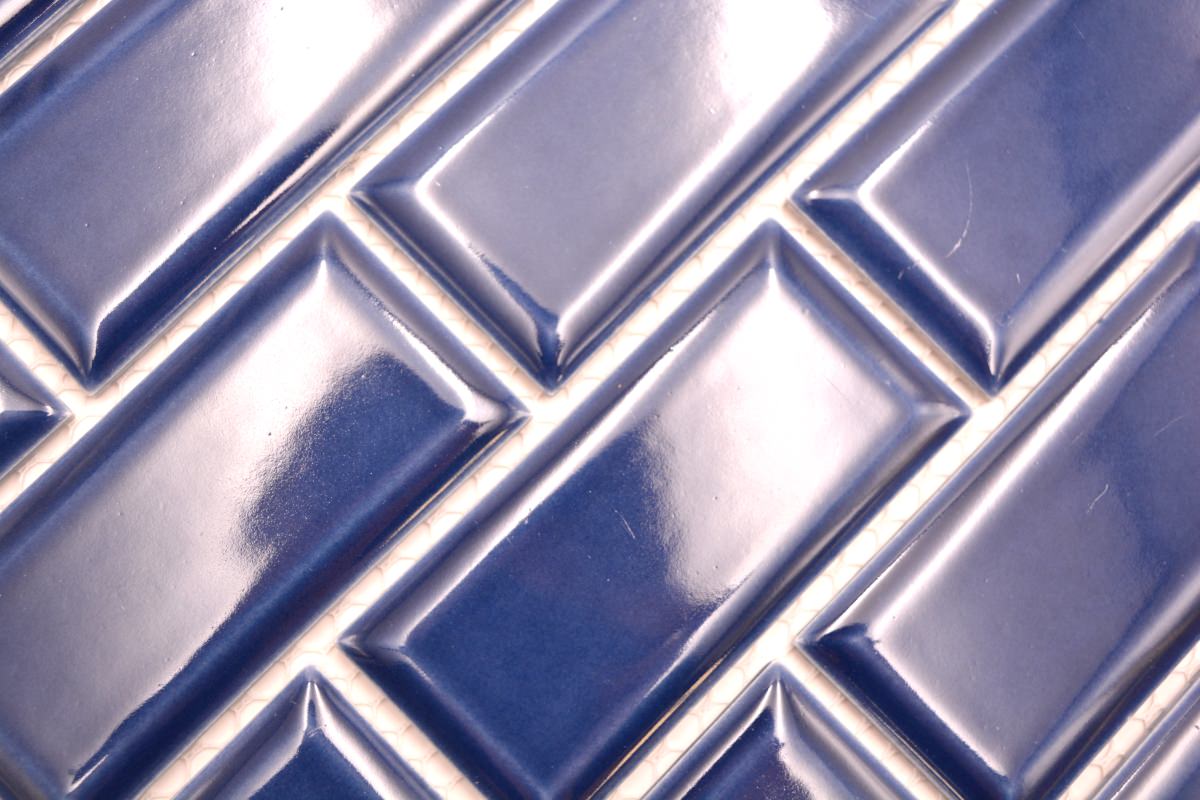 Keramik Fliese St. Gallen Ziegel Blau Plättli