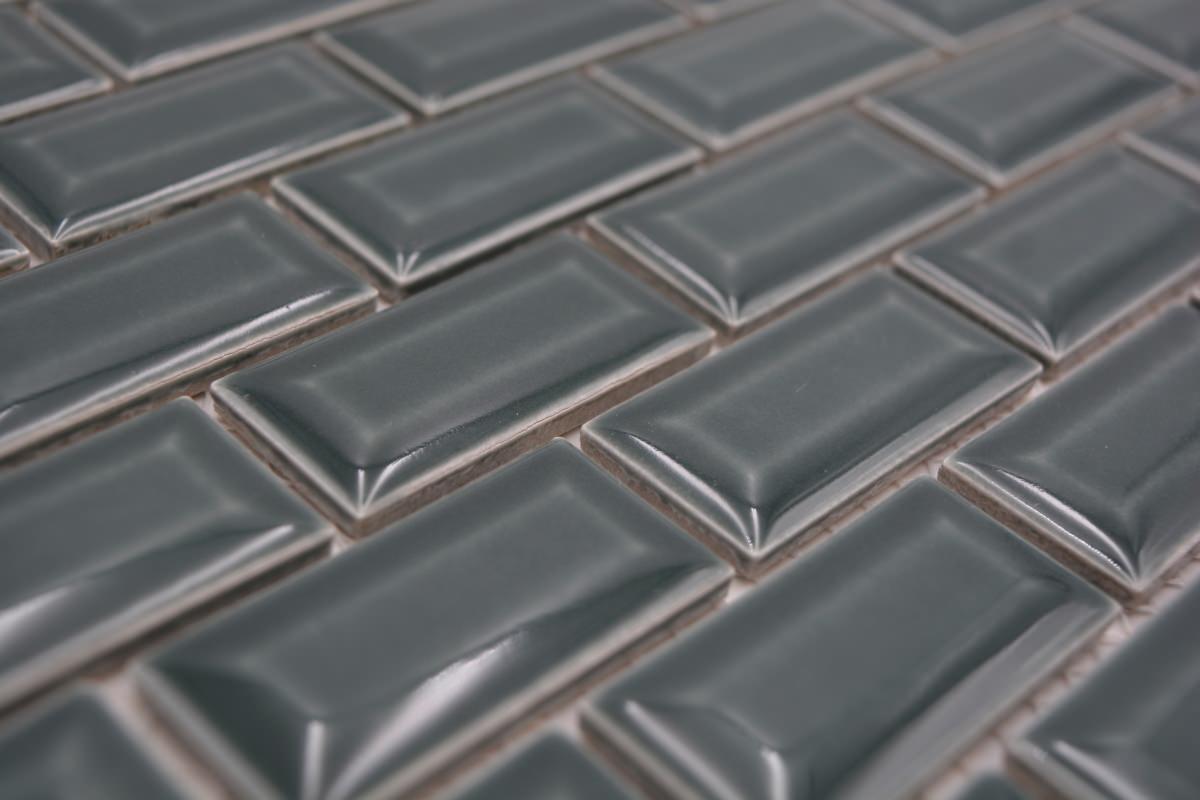 Keramik Fliese Zugersee Smaragdgrün Metro Mosaik Ziegel