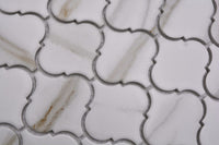 Keramik Luzerner Arabesque Weißes Laternen-Mosaik Plättli Muster