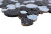 Kieselstein Schwarz Mosaikfliese