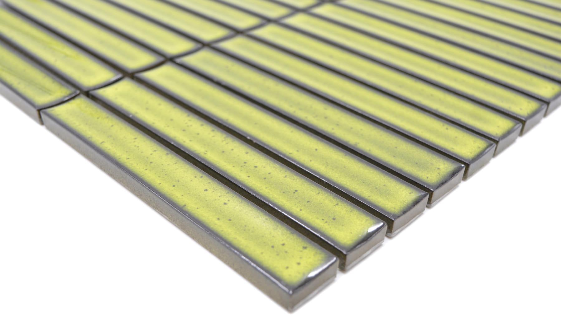 KitKat Bambus Grüne Keramik Designer Mosaikfliese Schwimmbad