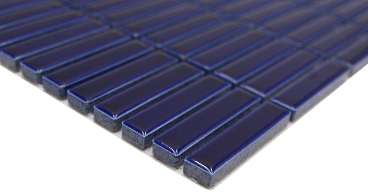 KitKat Royal Mosaikfliese Königsblau Glänzend