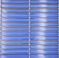 KitKat Skyline Blau Keramik Bambus Mosaikfliese