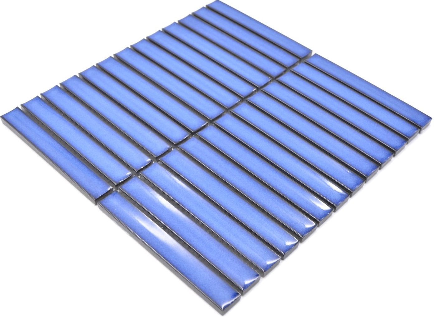 KitKat Skyline Blau Keramik Bambus Mosaikfliese Bodenfliesen