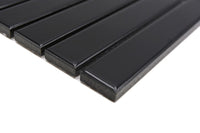 Kitkat Schwarz  Porzellan Mosaikfliesen Stick Plättli