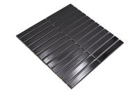 Kitkat Schwarz Glänzend Porzellan Mosaikfliese Premium Mosaike Schweiz