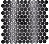 Knopf Schwarz Glanz Mosaikfliese