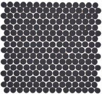 Knopf Schwarz Unversiegelt Matt Mosaikfliese Schweiz Plättli