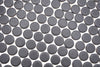 Knopf Schwarz Unversiegelt Matt Mosaikfliese Suisse Mosaïque pastille noire non scellée mate.
