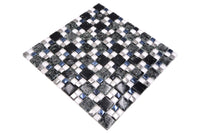 Schwarze Glas Mosaikfliese