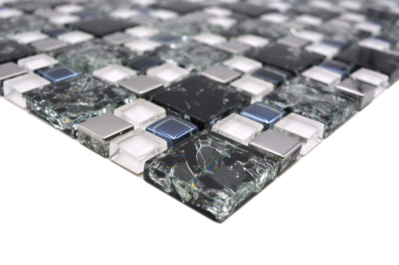 Muster Schwarze Glas Kristall Mosaikfliese